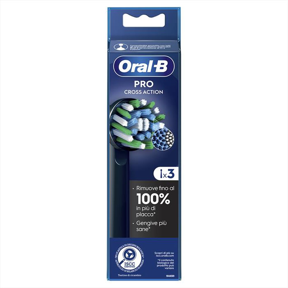 "ORAL-B - TESTINE PRO CROSS ACTION BLACK 3 TESTINE-NERO"