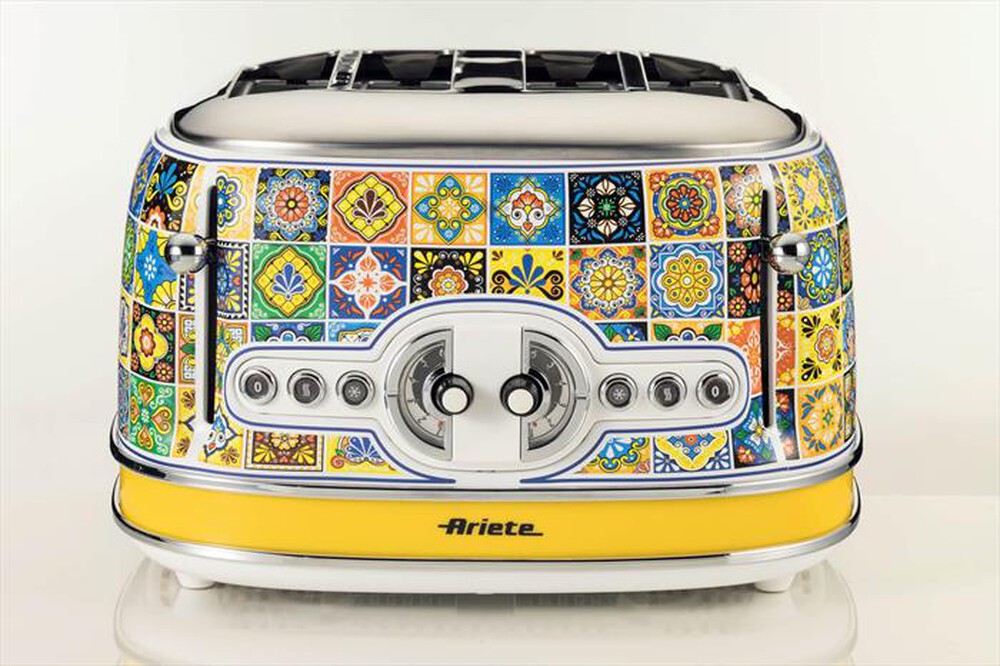 "ARIETE - 0156/0P Tostapane 4 fette Positano-Multicolour,Yellow"