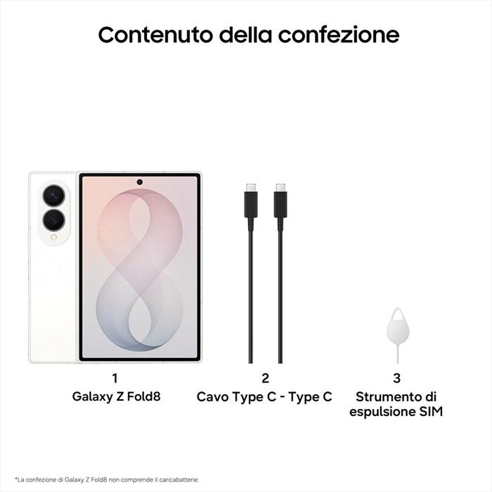 Immagine del prodotto SAMSUNG - Galaxy Z Fold8 12+512GB-Cream