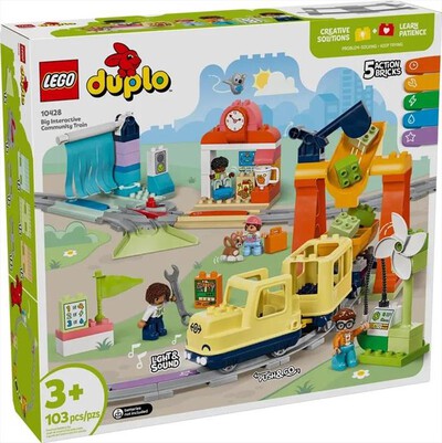 LEGO - DUPLO Grande treno comunitario interattivo - 10428-Multicolore