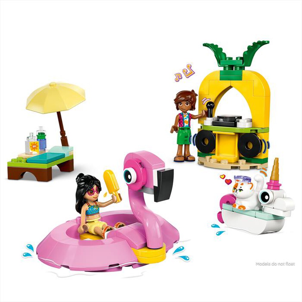 "LEGO - POOL PARTY CON UNICORNO E FENICOTTERO-,"