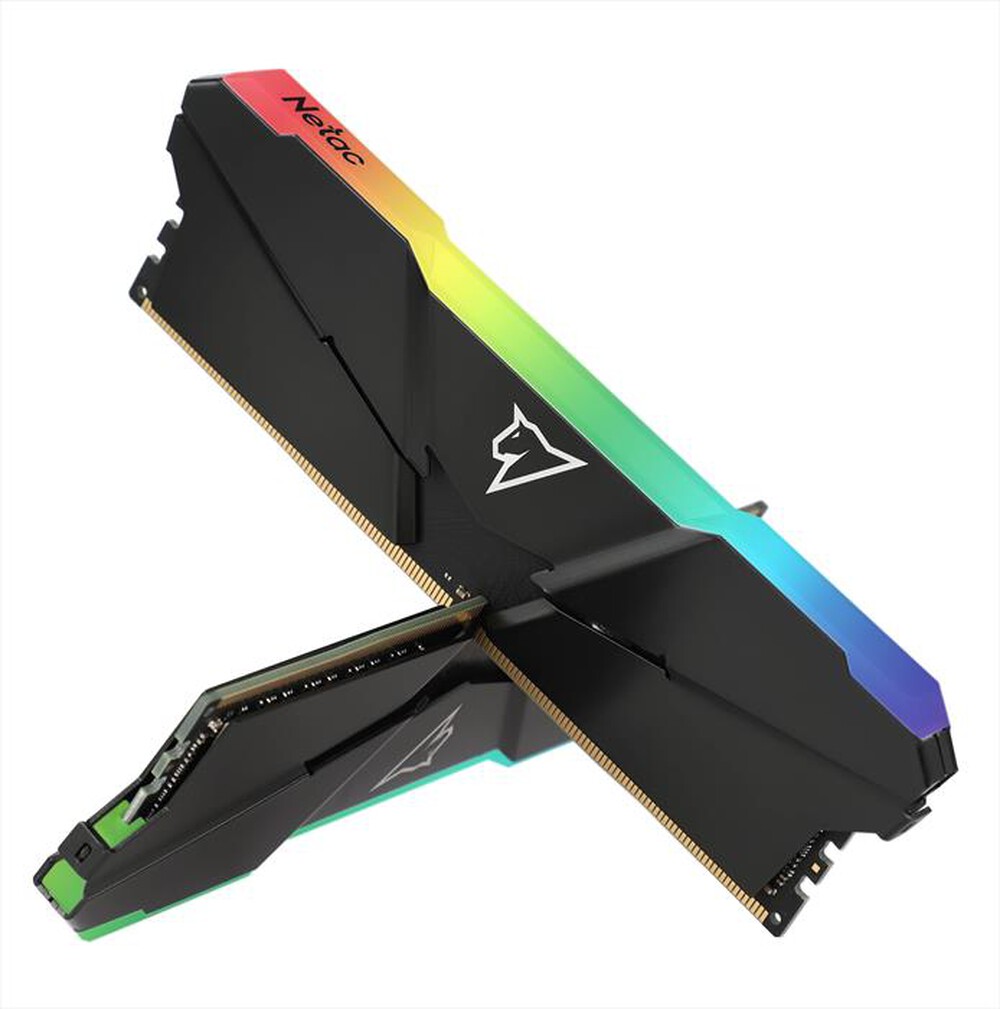 "NETAC - SHADOW RGB DDR4-3200 16G(8G X 2)  C16 GREY U-DIMM-GRIGIO"