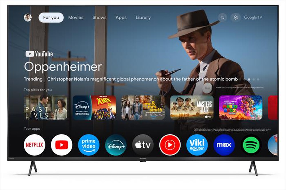 Immagine del prodotto SHARP - Smart TV 50" 4K QLED 50HP5765E-Nero