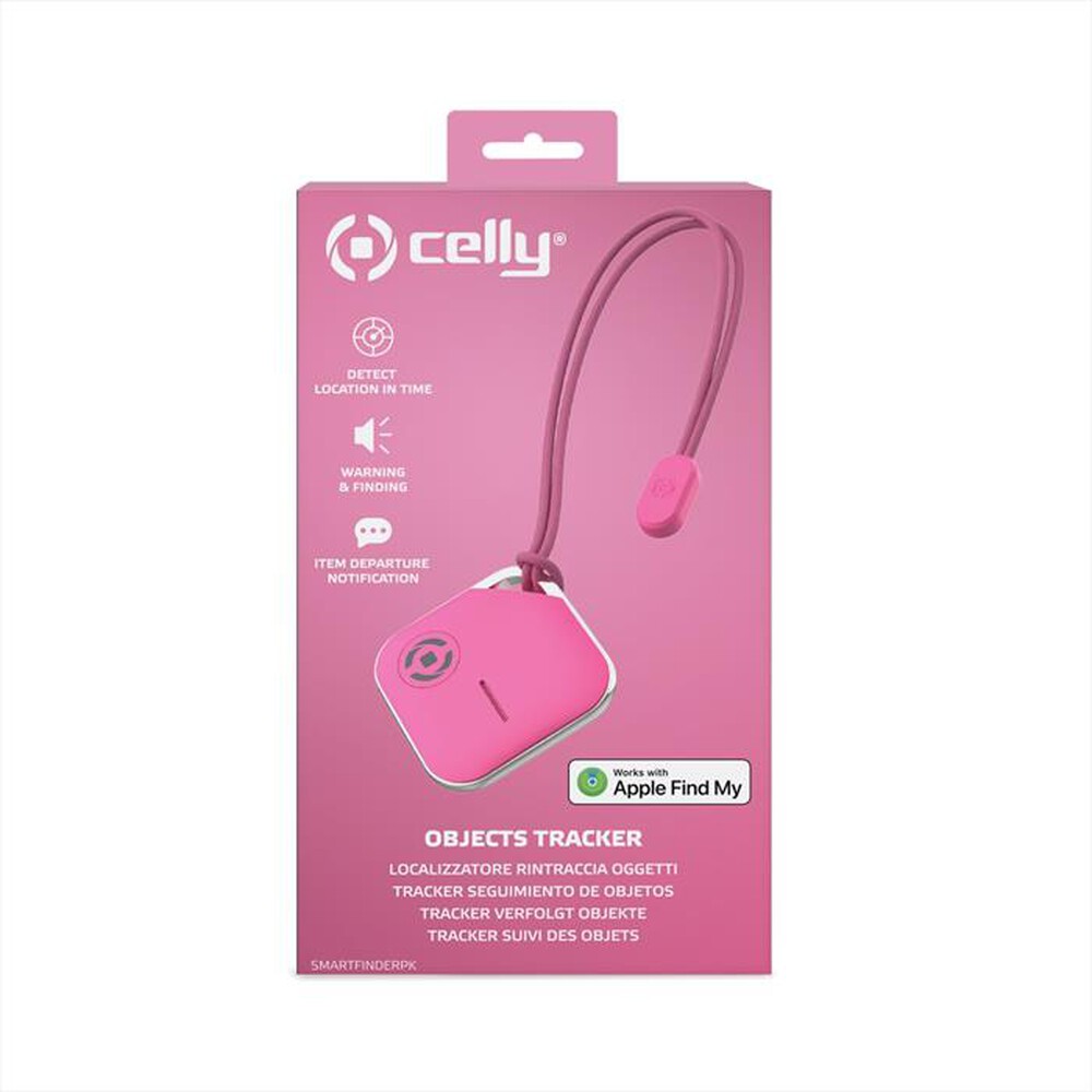 "CELLY - SMARTFINDERPK - TRACKER FINDER PER APPLE-Rosa"