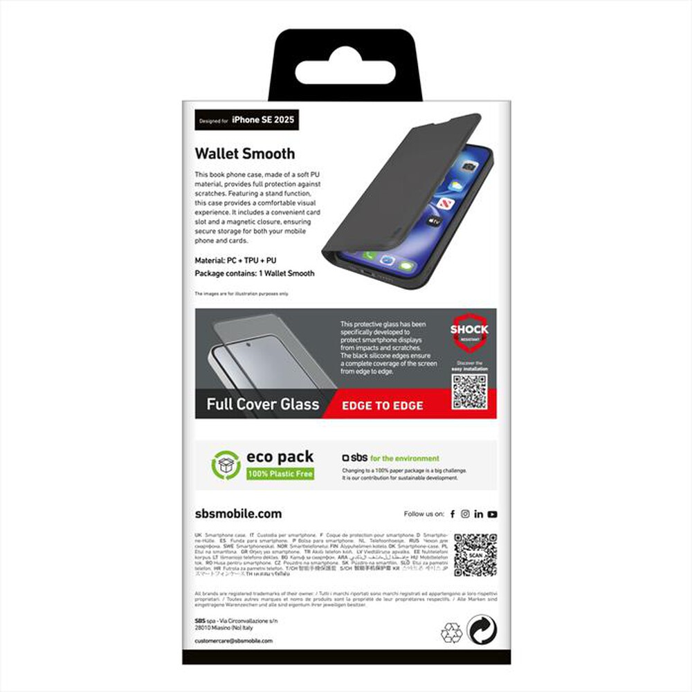 Immagine del prodotto SBS - Cover TEWALIPSE25K per iPhone SE 2025-Nero