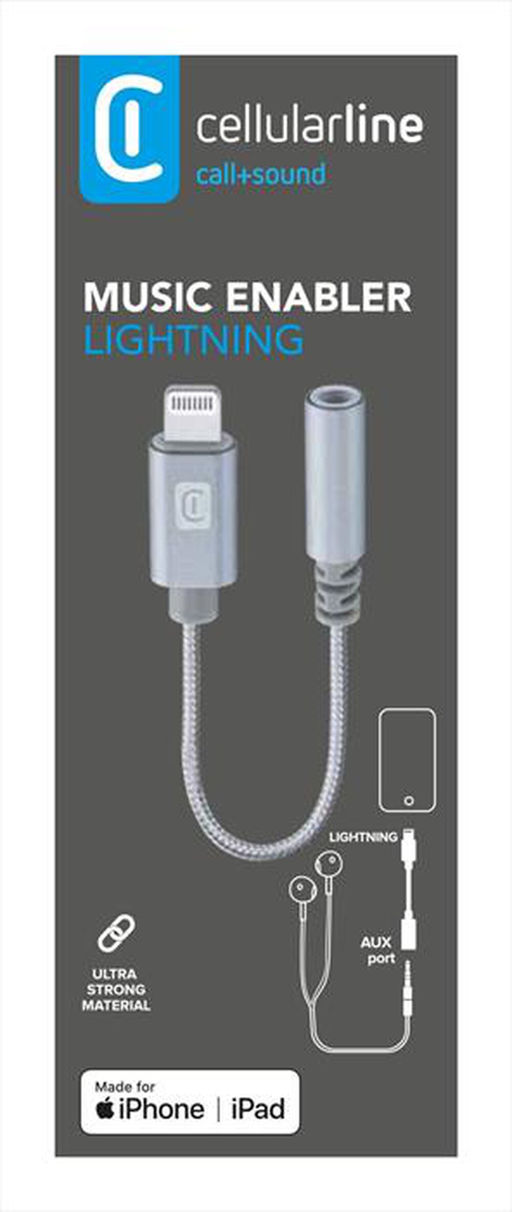 Immagine del prodotto CELLULARLINE - MUSICENABLERMFID-Grigio