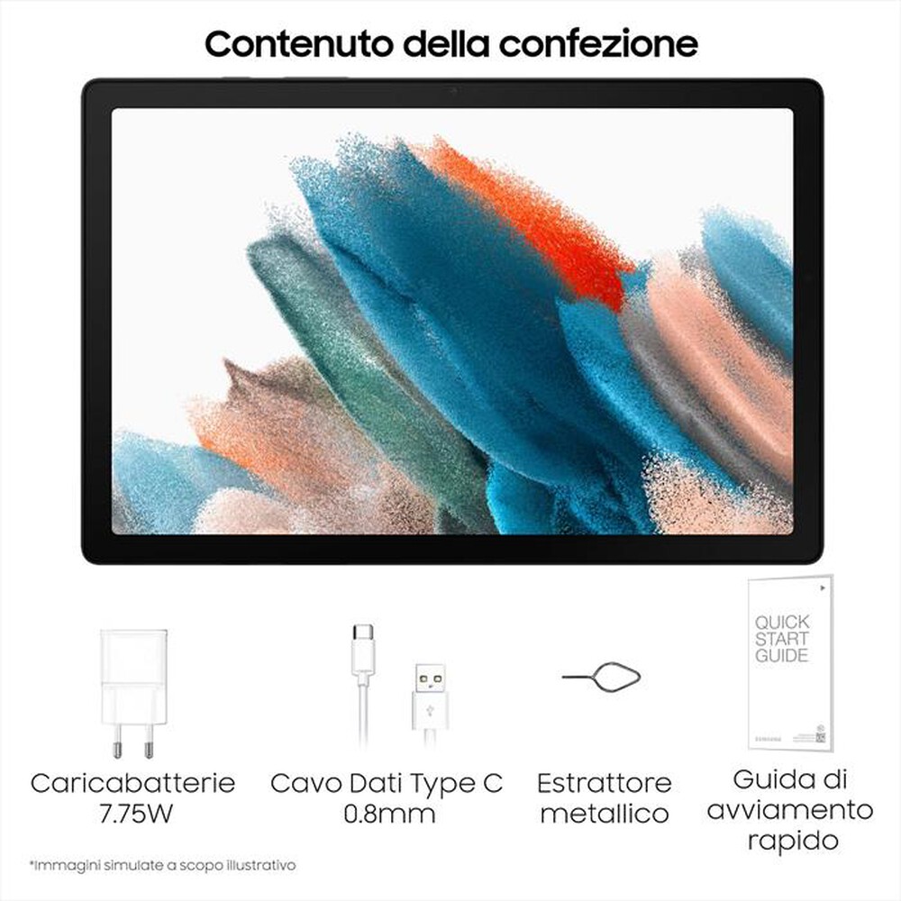 "SAMSUNG - GALAXY TAB A8 LTE 64GB-Silver"