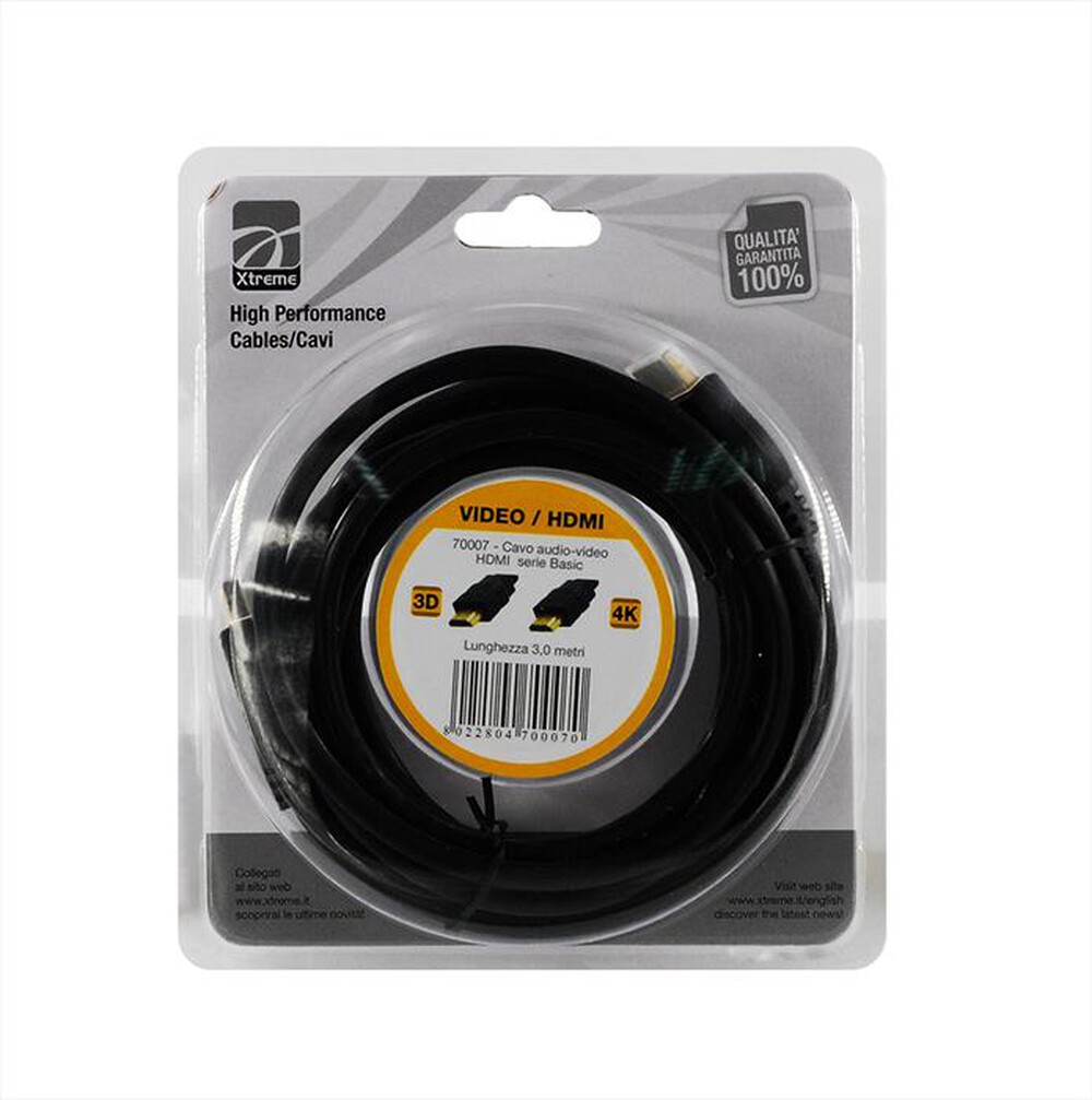 Immagine del prodotto XTREME - CAVO AUDIO-VIDEO HDMI-NERO