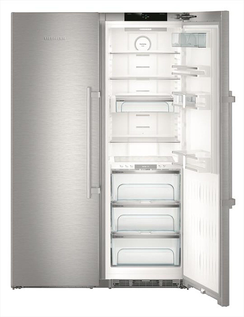 "LIEBHERR - Frigorifero side by side SBSES 8773-21 Classe D-Acciaio"
