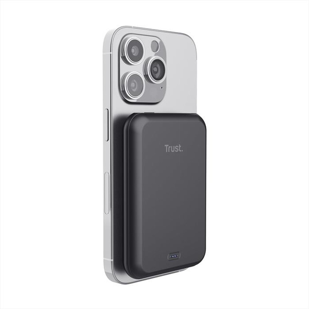 "TRUST - Powerbank MAGNO WRLS 5000MAH-Black"