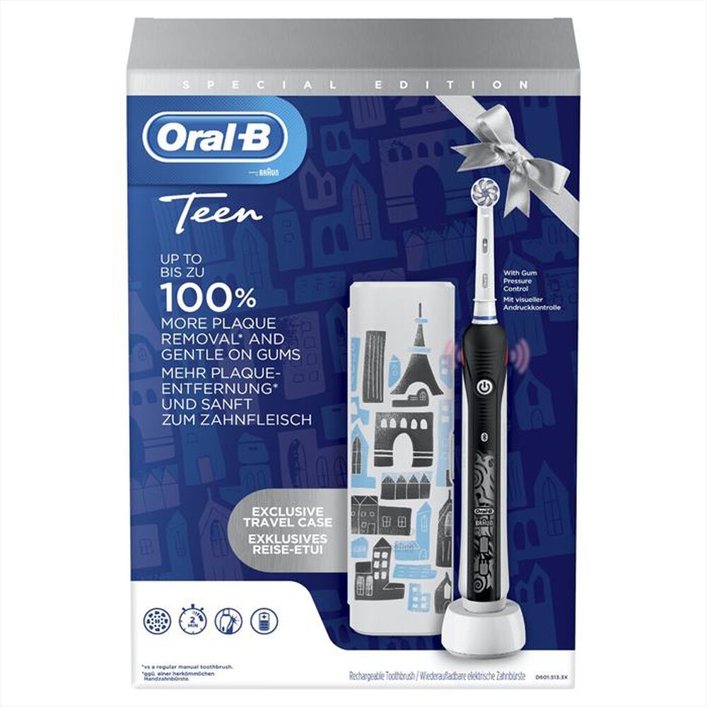 "ORAL-B - Spazzolino elettrico ricaricabile, 1-Nero"