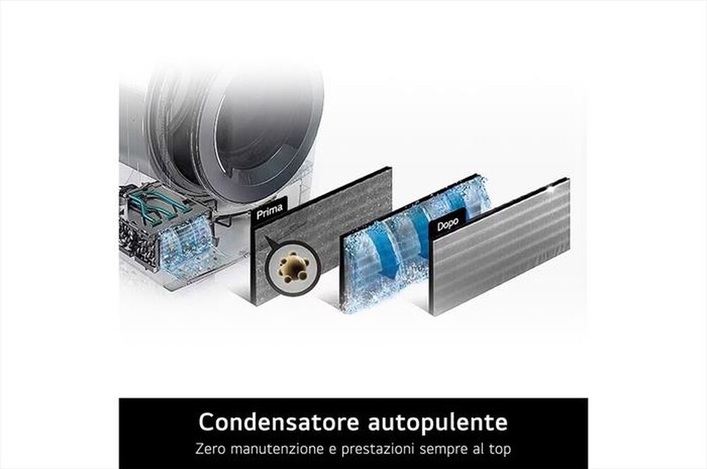 Immagine del prodotto LG - Asciugatrice RNX5009TWBB.AGWQPIS 9Kg Classe B-Ivory White + pannello nero