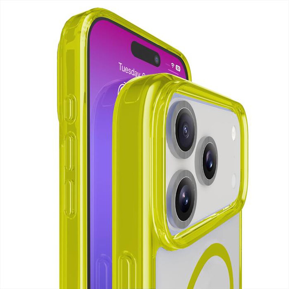 Immagine del prodotto CELLULARLINE - Custodia ICONIC MAG per IPHONE 17 PRO-Lime, Trasparente