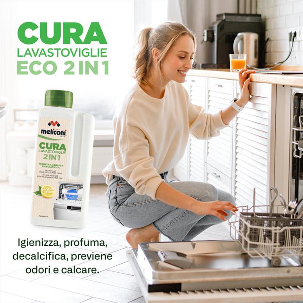 Immagine del prodotto MELICONI - CURA LAVASTOVIGLIE LIQUID-Astuccio contenente 2 flaconi