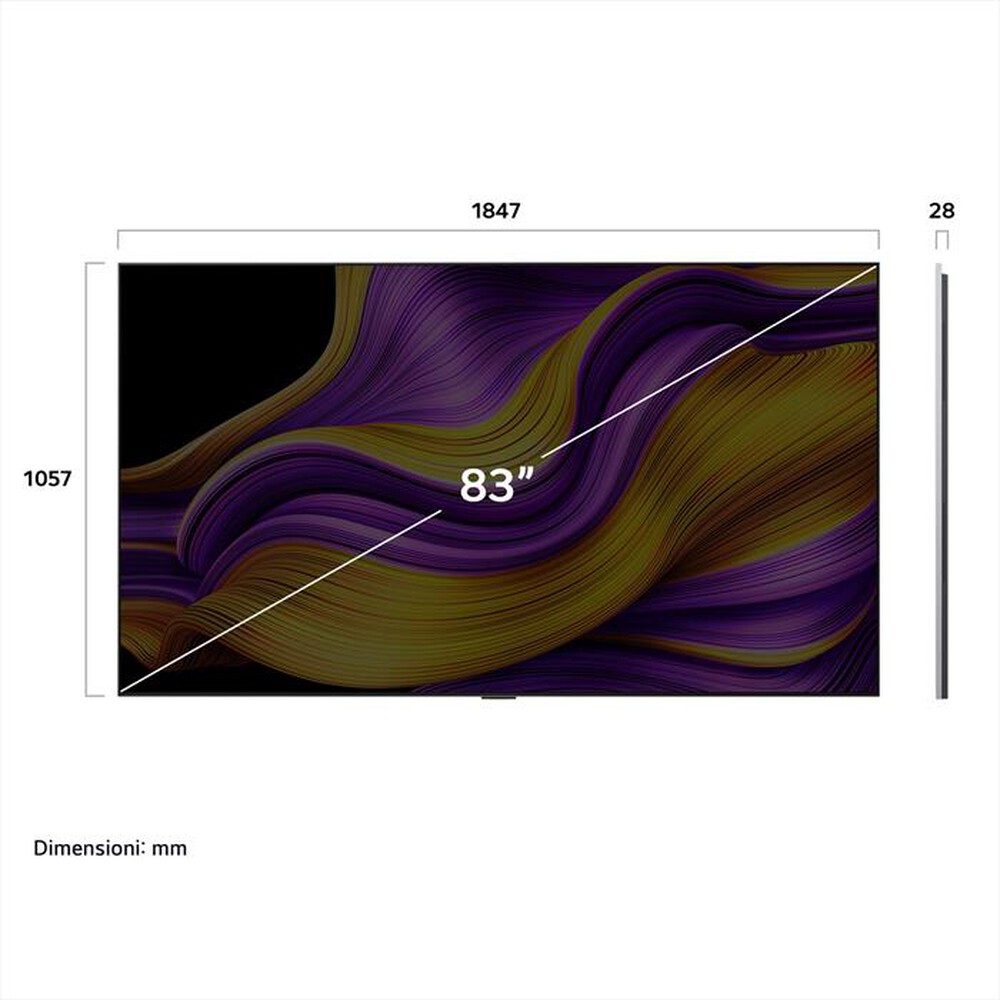 "LG - Smart TV OLED UHD 4K 83\" OLED83G54LW-Silver"