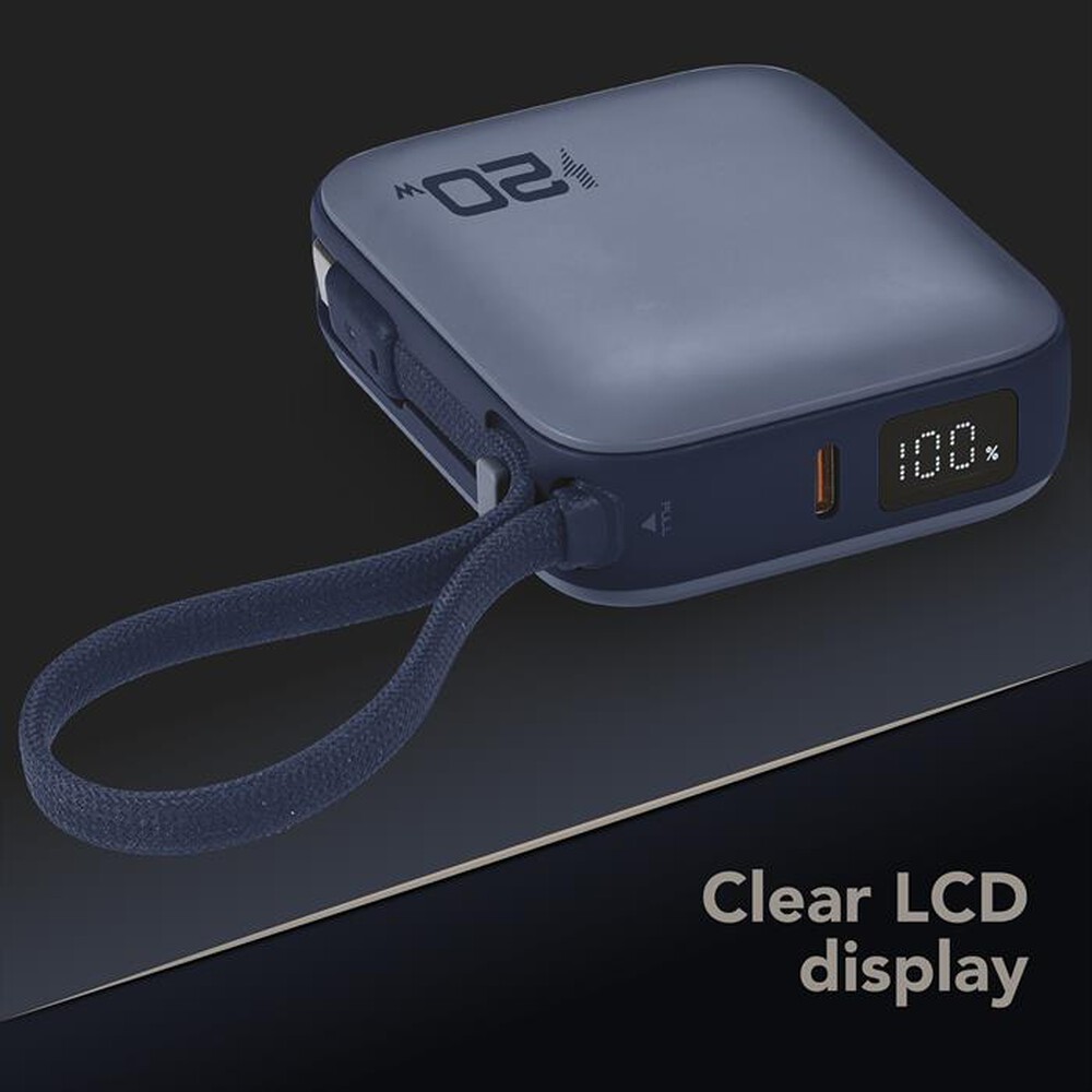 Immagine del prodotto CELLULARLINE - POWER BANK POCKET 10000 MAH 20W PORTA USB-C BLU-Blu