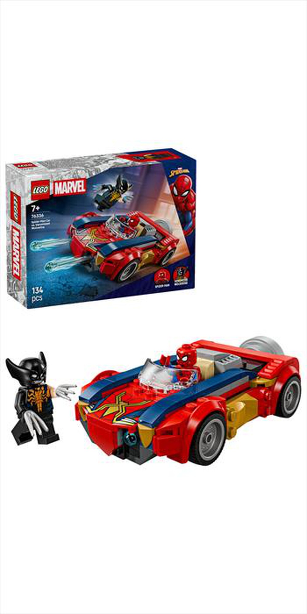 Immagine del prodotto LEGO - MARVEL AUTO SPIDERMAN VS VENOMIZED WOLVERINE 76336-Multicolore
