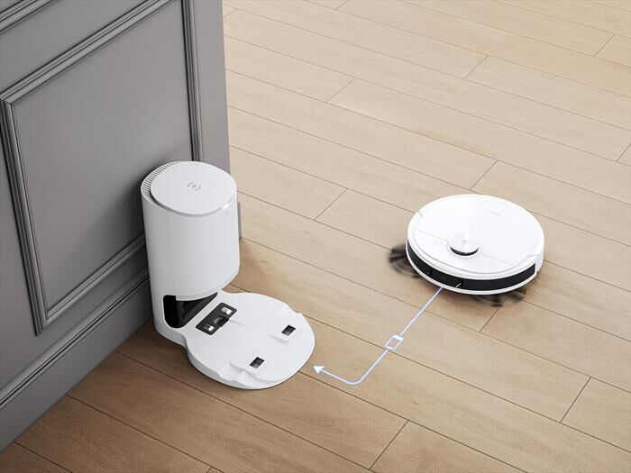 ECOVACS - N8 PRO+ ROBOT ASPIRAPOLVERE DEEBOT OZMO-Bianco/Nero