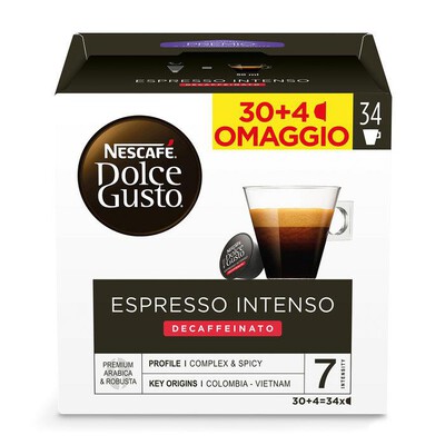 NESCAFE' DOLCE GUSTO - Espresso Intenso Decaffeinato 34 Caps