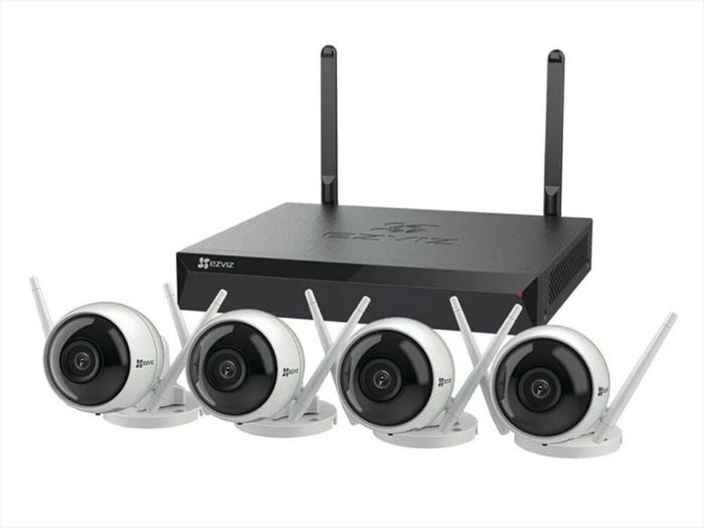 EZVIZ - IP Camera esterno KIT NVR X5S + 4 H3C 2MP-Nero
