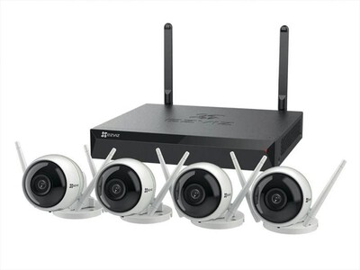 EZVIZ - IP Camera esterno KIT NVR X5S + 4 H3C 2MP-Nero,  EZVIZ - IP Camera esterno KIT NVR X5S + 4 H3C 2MP-Nero