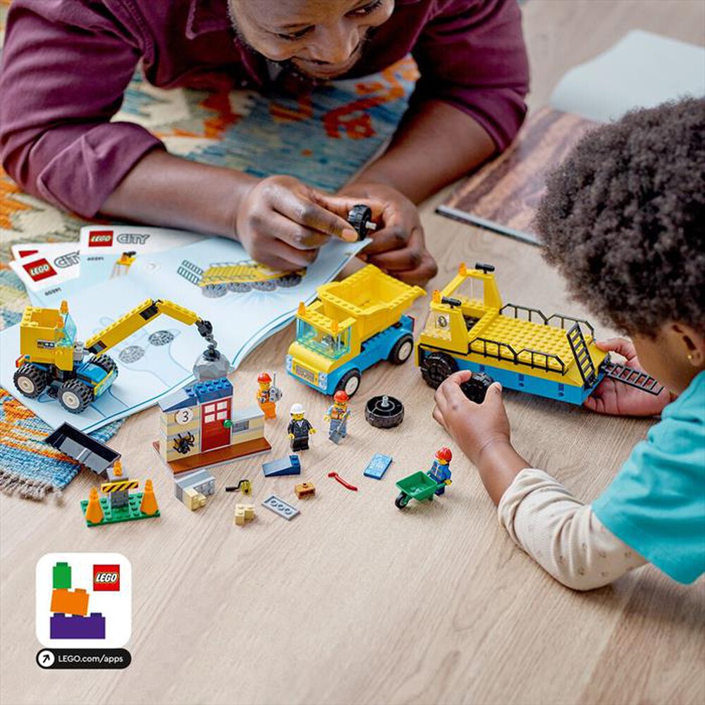 Immagine del prodotto LEGO - CITY GREAT VEHICLES Camion da cantiere e gru 60391