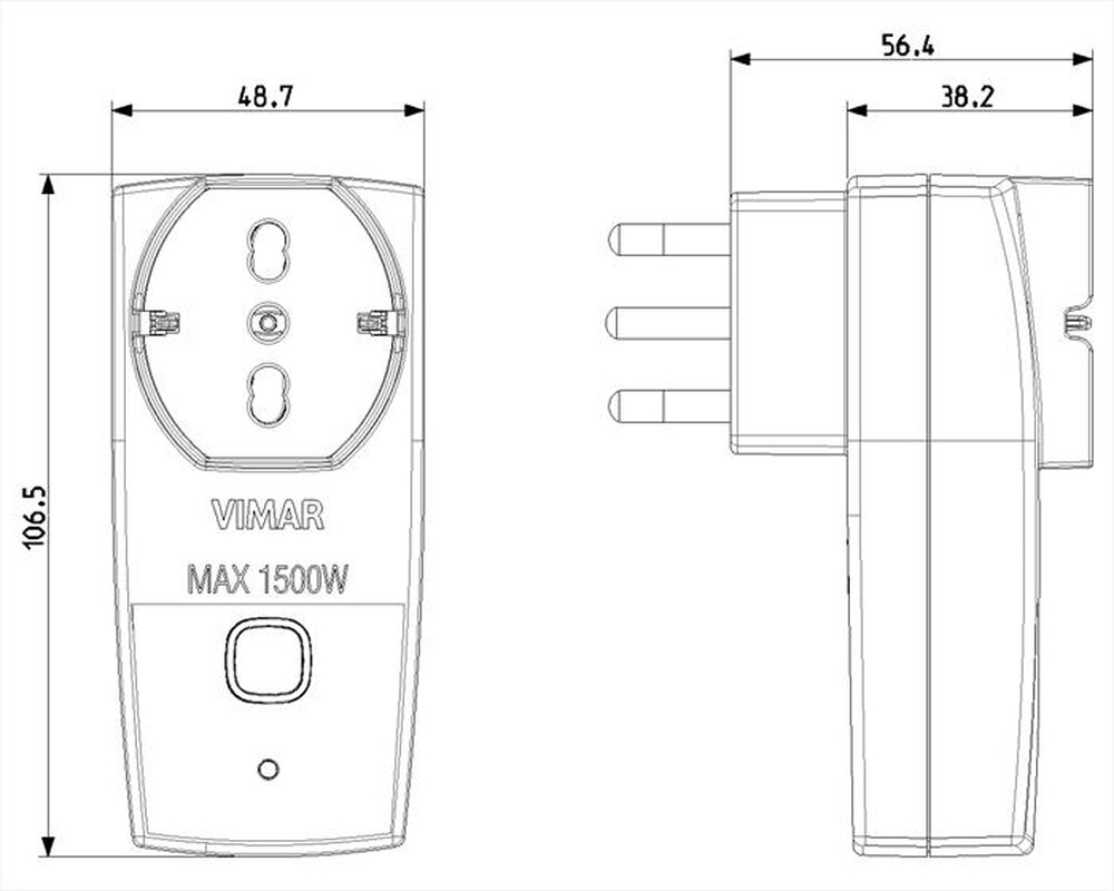 Immagine del prodotto VIMAR - ADATTATORE SMART WIFI 16A-White