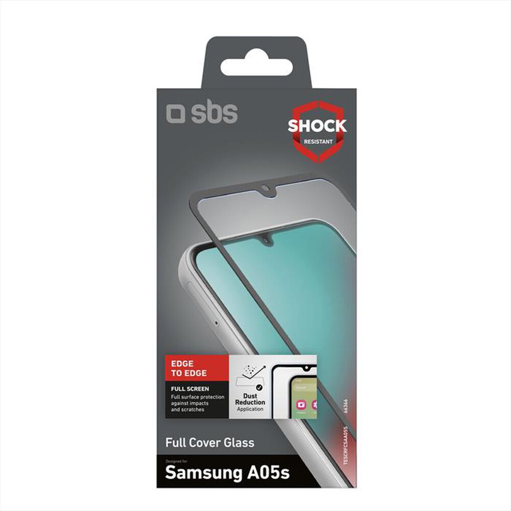 "SBS - Screen protector TESCRFCSAA05S per Samsung A05s-Nero"