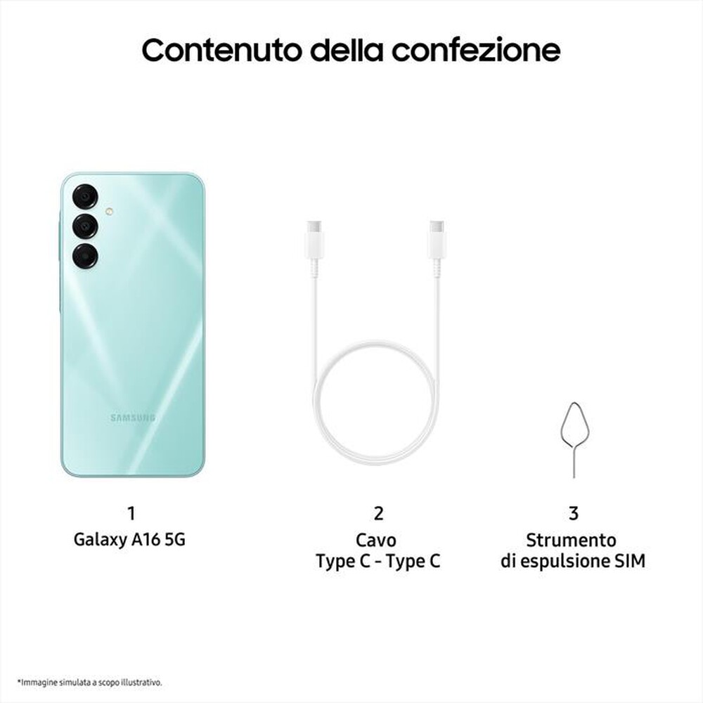 "TIM - SAMSUNG Galaxy A16 128GB-Light Green"