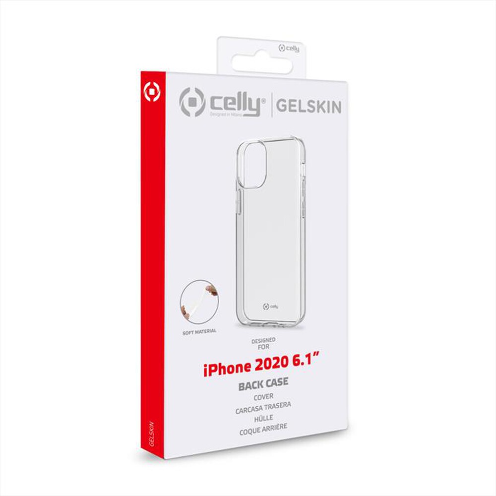 "CELLY - GELSKIN1004 - COVER PER IPHONE 12/IPHONE 12 PRO-Trasparente"
