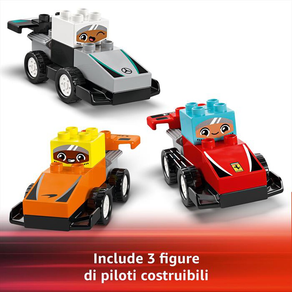 Immagine del prodotto LEGO - DUPLO Town Auto da corsa e piloti Team F1&reg; 10445