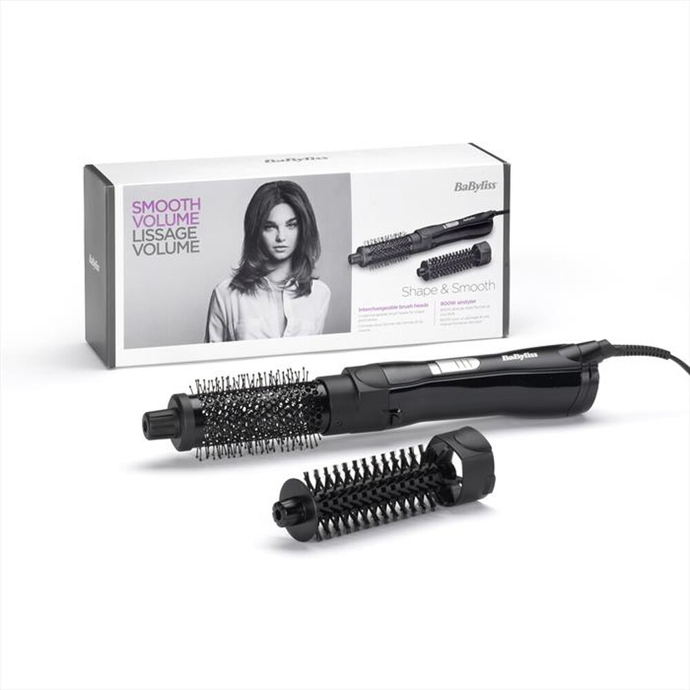 "BABYLISS - Spazzola arriccia capelli AS82E-Nero"