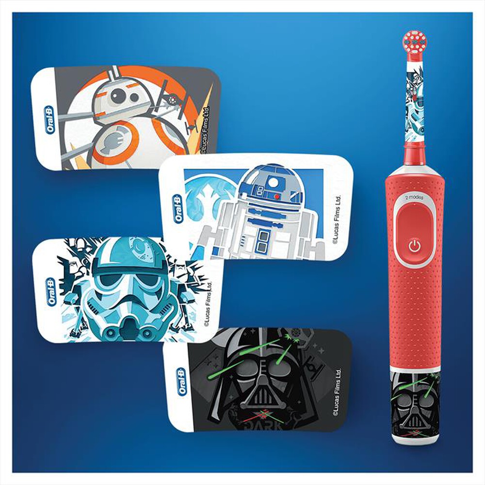 "ORAL-B - Spazzolino elettrico Kids Star Wars-Rosso"