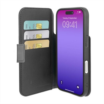 CELLULARLINE - Custodia a libro BOOK AGENDA per IPHONE 17 PRO MAX-Nero