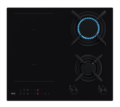 AEG - Piano cottura gas + elettrico CN071436DH-Nero