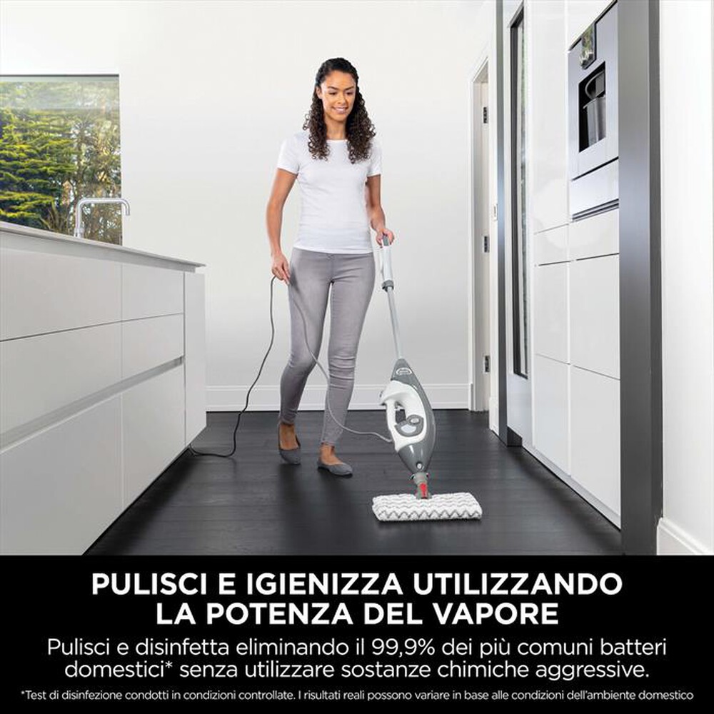 "SHARK - Scopa a vapore 2 in 1  KLIK 'N' FLIP S6005EU-Bianco"