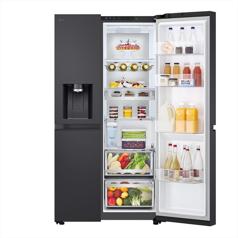 "LG - Frigorifero side by side GSLE91EVAC Classe C-Essence Black Steel"