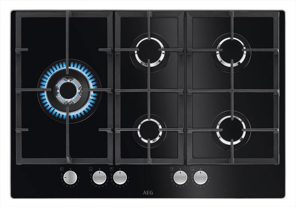 "AEG - Piano cottura a gas HKB75820NB 74cm-Nero"