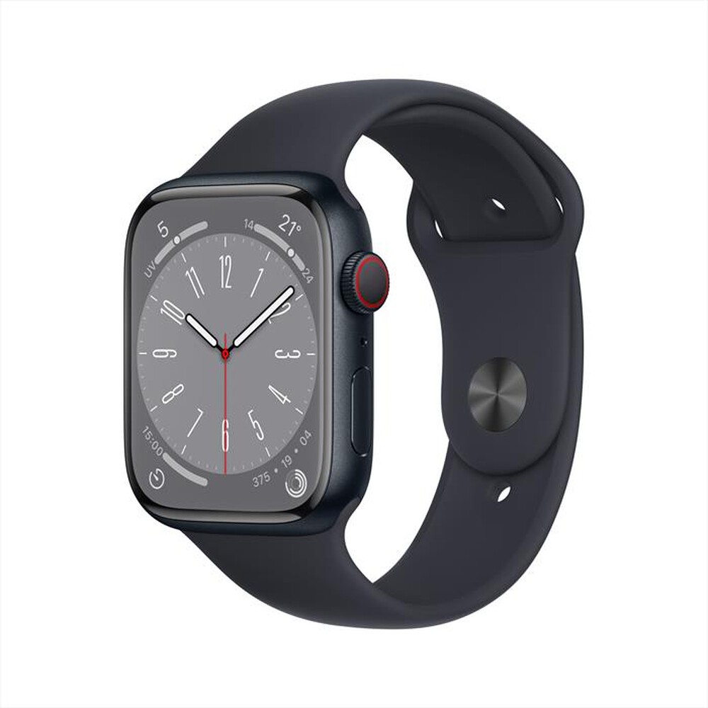 "APPLE - Watch Series 8 GPS + Cellular 45mm Alluminio-Mezzanotte"