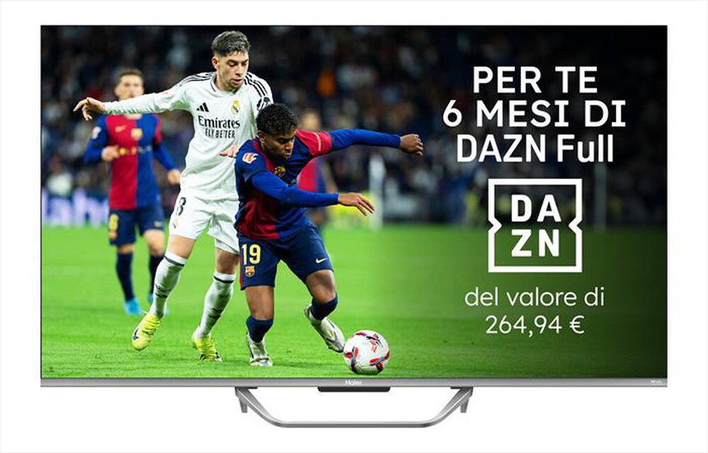 HAIER - Smart TV QLED UHD 4K 43" H43Q80FUX-Nero