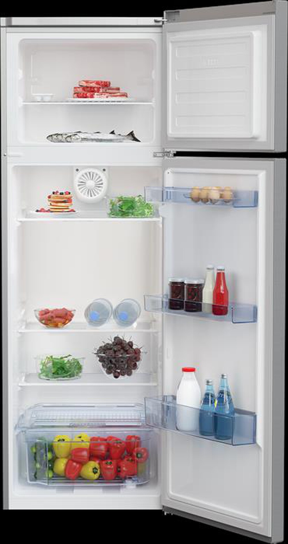 "BEKO - Frigorifero 2 porte RDSA310M30XBN Classe F-Metal Look"