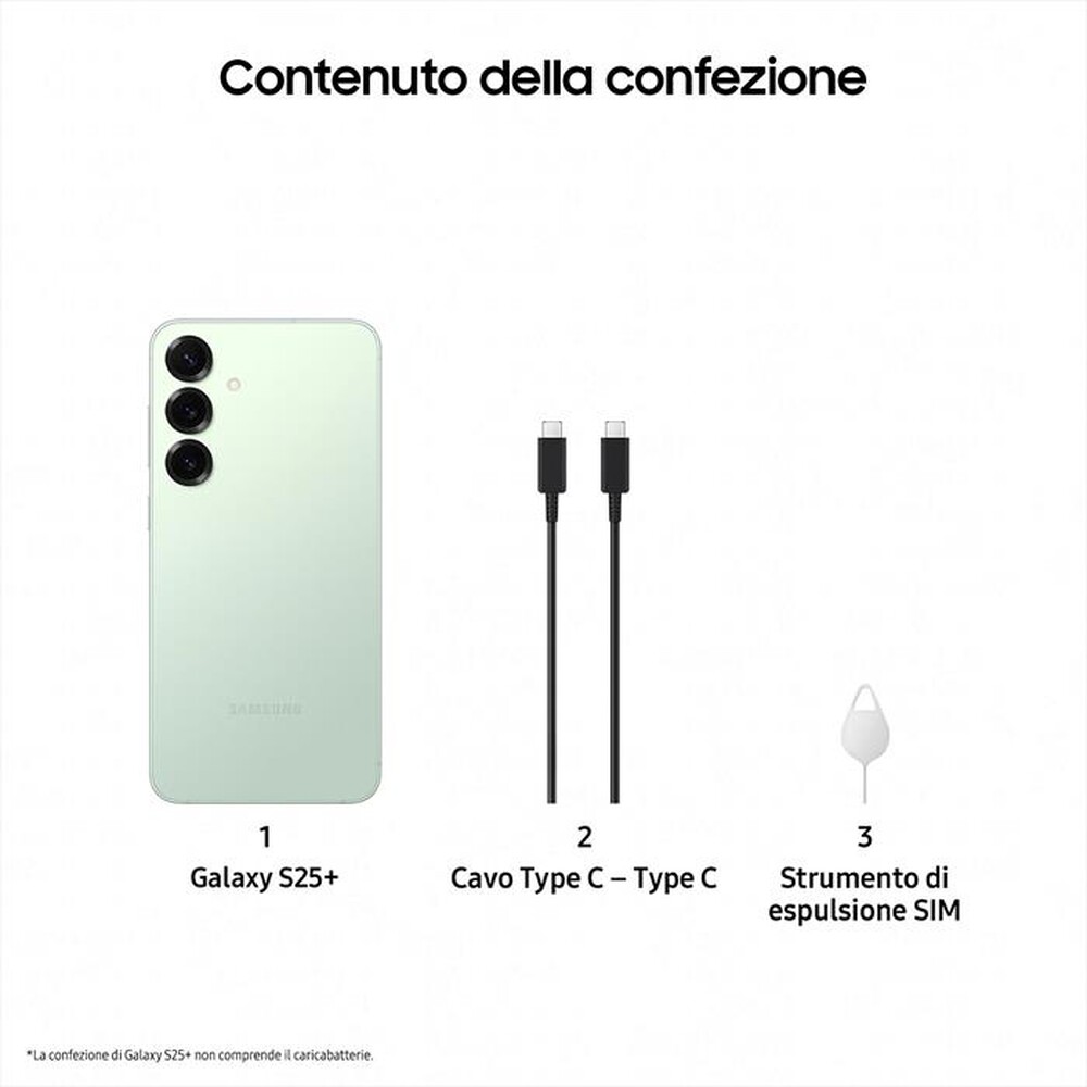 Immagine del prodotto SAMSUNG - Smartphone Galaxy S25+ 256GB-Mint
