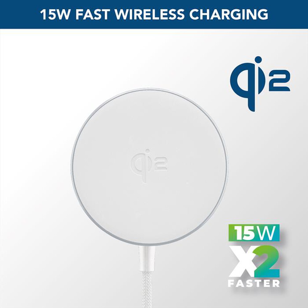 Immagine del prodotto CELLULARLINE - MAG QI2 WIRELESS CHARGING PAD-Bianco