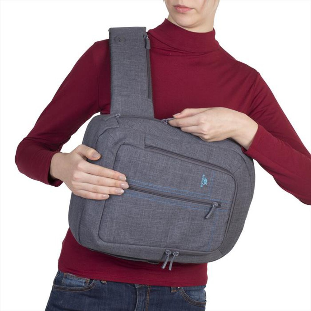 Immagine del prodotto RIVACASE - 7529 ZAINO MONOSPALLA PER NOTEBOOK DA 13,3"-Grigio