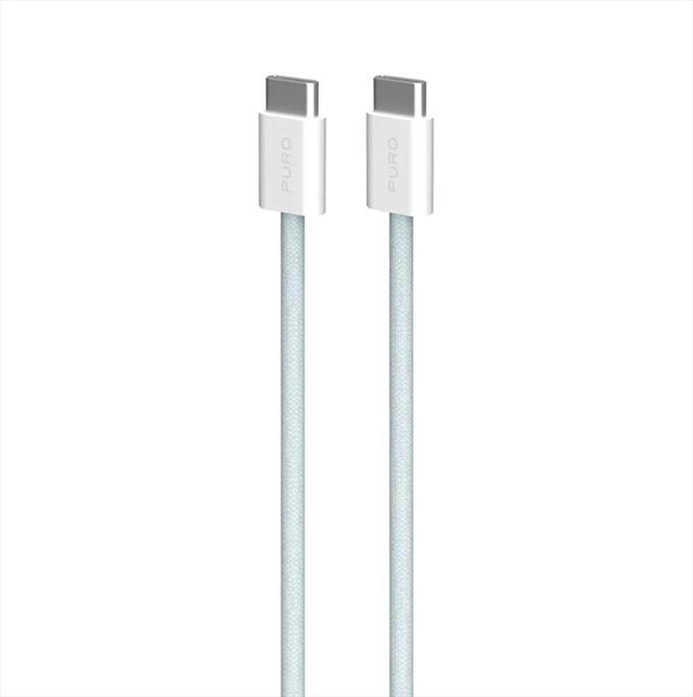 "SBS - Cavo in tessuto PUCCCFABK415MTLBLUE per iPhone 15-Azzurro"