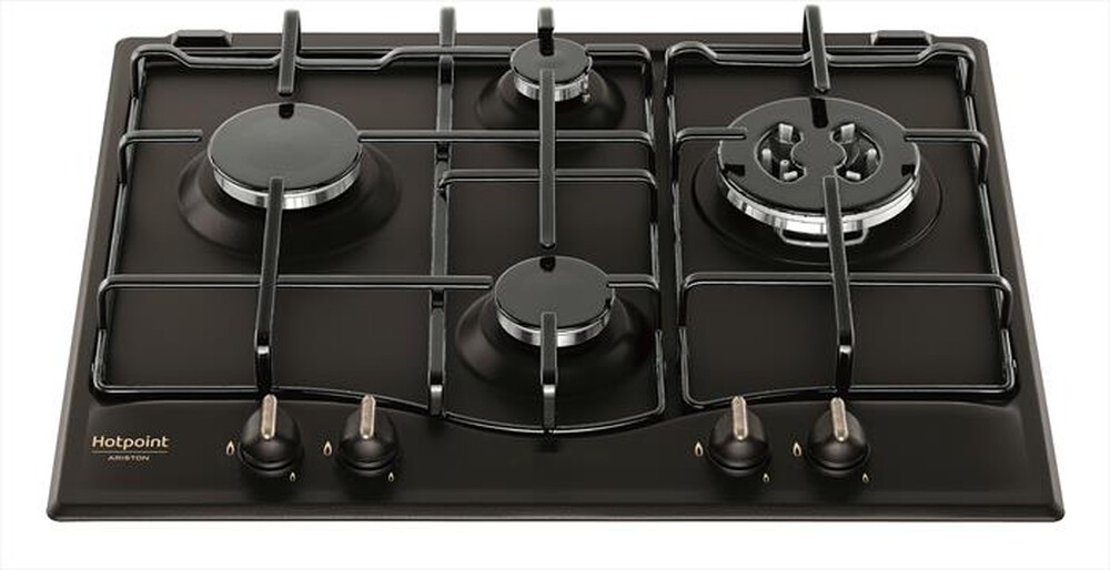 "HOTPOINT ARISTON - Piano cottura a gas PCN 640 T (AN) R /HA 4 fuochi-Antracite"