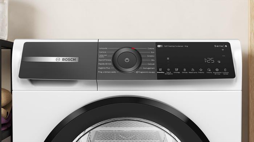 "BOSCH - Asciugatrice Serie 6 WQH245B0IT 9 Kg Classe A+++-BIANCA"