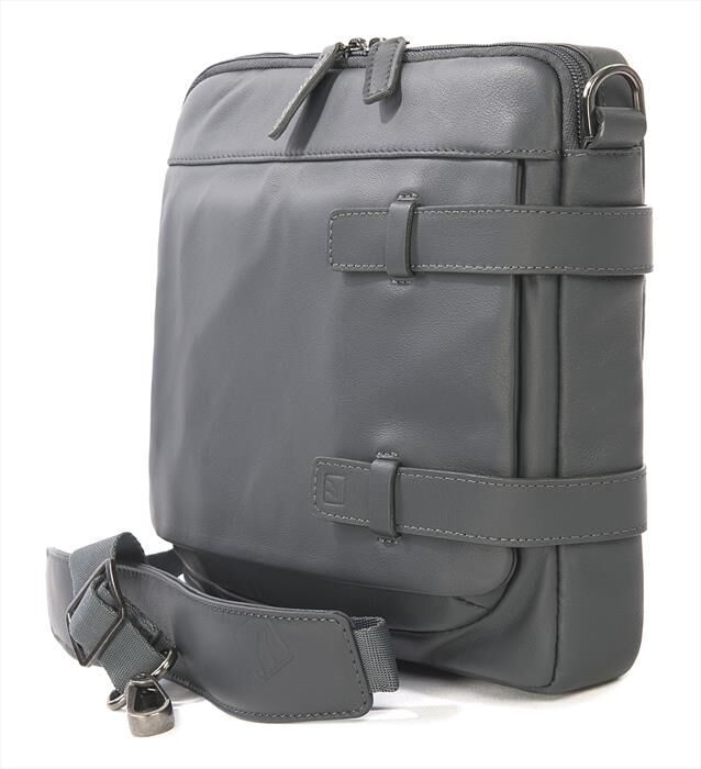 TUCANO - Borsa a tracolla in vera pelle per iPad e tablet-Blu | Euronics