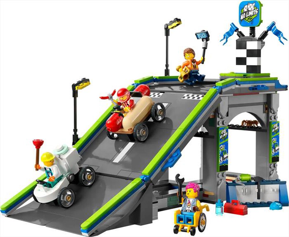 "LEGO - CITY Nessun limite: gara sulla pista a rampe-60460-Multicolore"