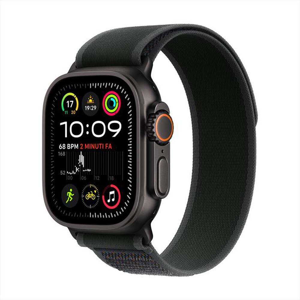 "APPLE - Watch Ultra 2 GPS + Cellular 49mm Titanio-Nero - Trail Loop Nero - S/M"